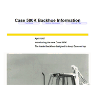Tablet Screenshot of case580kbackhoe.com